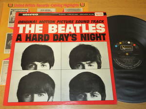 ◆◇THE BEATLES(ザ・ビートルズ)【A HARD DAY'S NIGHT(ORIGINAL MOTION PICTURE SOUND TRACK)stereo】米盤LP/UAS 6366/UNITED ARTISTS◇◆