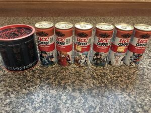 UCCコーヒー　エヴァ缶全6種　＋　富士急ハイランド　「ゼーレ、チョコクランチの座」