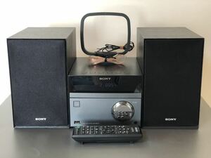 【特上品】完動品●SONY/ソニー CDミニコンポ HCD-SBT40 マルチコネクト システムコンポ ブラック●リモコン/アンテナ付