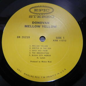 ○【中古品】DONOVAN MELLOW YELLOW LP盤 US盤の画像5