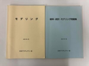 ★　【計2冊 モデリング / 確率・統計・モデリング問題集 2005年・2007年 日本アクチュアリー会】136-02311