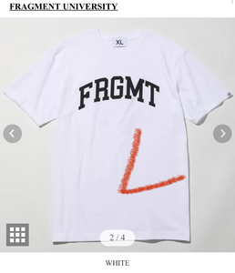 【新品正規】白 L / FRAGMENT UNIVERSITY / FRGMT UNV TEE D White / fragment design フラグメント フラグメント大学 藤原ヒロシ