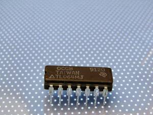 ★★★【希少】軍規格　Texas Instruments　 J-FET 4回路入り オペアンプ TL064MJ(セラミックパッケージ)　未使用品　1個★★★