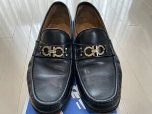 Salvatore Ferragamo フェラガモ ローファー 革靴 黒 8 1/2EE 26.5cm