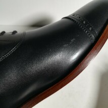 3986 【新品同様・試着程度】 ★スコッチグレイン SCOTCH GRAIN★ M0143 パンチドキャップトゥ 25.5EEE 黒 シューズ 高級革靴 紳士靴 本革_画像5