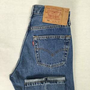 Levi's リーバイス 501 6501-0115 FOR WOMEN 米国製 98年 レギュラー デニム ジーンズ W28 L36 ボタンフライ 刻印544 IRREGULARスタンプ