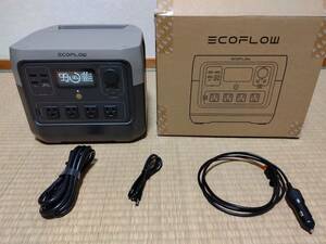 23年10月購入 使用数回 1000W EcoFlow RIVER2 Pro エコフローリバー2プロ ポータブル電源 ポータブルバッテリー MAX マックス デルタ Delta