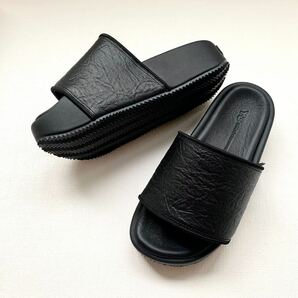 新品 Y-3 ワイスリー SLIDE スライド 厚底 レザー サンダル 22.5㎝ 黒 ブラック GW8631 レディース Y3 サンダル 箱 収納袋付 送料無料の画像7