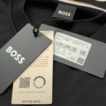 XXL 新品 BOSS ボス ロゴ スウェット メンズ 黒 ブラック ヒューゴボス Hugo Boss soleri 02 2023 トレーナー 希少 ビッグサイズ 送料無料_画像7