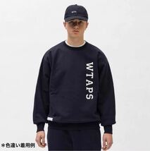 L 新品 2023SS WTAPS ダブルタップス カレッジ ロゴ スウェット DESIGN 01 / SWEATER / COTTON. COLLEGE グレー 231ATDT-CSM02 送料無料_画像9