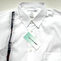 新品 2022AW フランス製 コムデギャルソンシャツ COMME des GARCONS SHIRTパッチワーク タータンチェック 長袖 シャツ L メンズ 送料無料_画像4