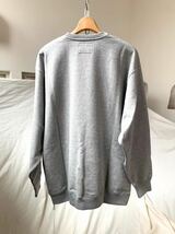 L 新品 2023SS WTAPS ダブルタップス カレッジ ロゴ スウェット DESIGN 01 / SWEATER / COTTON. COLLEGE グレー 231ATDT-CSM02 送料無料_画像3