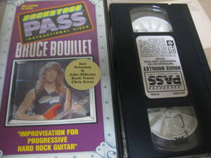 ギター教則ビデオVHS】ブルース・ブイエ　BRUCE　BOUILIET（レーサーX　シュレッド・ギター　速弾き　ポール・ギルバートの相棒