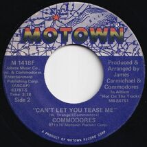 Commodores Easy / Can't Let You Tease Me Motown US M 1418F 204534 SOUL ソウル レコード 7インチ 45_画像2