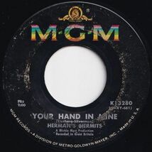 Herman's Hermits I'm Into Something Good / Your Hand In Mine MGM US K13280 204530 ROCK POP ロック ポップ レコード 7インチ 45_画像2