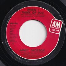 Janet Jackson When I Think Of You / Pretty Boy A&M US AM-2855 204581 HIP HOP R&B レコード 7インチ 45_画像1