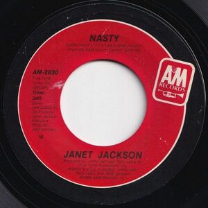 Janet Jackson Nasty / You'll Never Find (A Love Like Mine) A&M US AM-2830 204580 HIP HOP R&B レコード 7インチ 45