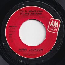 Janet Jackson Nasty / You'll Never Find (A Love Like Mine) A&M US AM-2830 204580 HIP HOP R&B レコード 7インチ 45_画像2