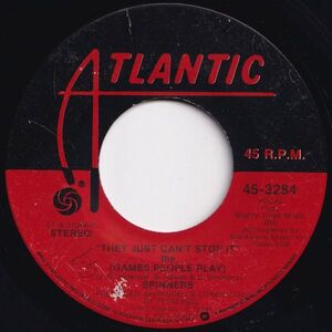 Spinners They Just Can't Stop It The / I Don't Want To Lose You Atlantic US 45-3284 204574 SOUL ソウル レコード 7インチ 45