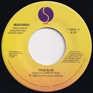 Madonna True Blue / Ain't No Big Deal Sire US 7-28591 204623 ROCK POP ロック ポップ レコード 7インチ 45