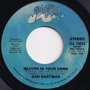 Dan Hartman Heaven In Your Arms / Hello Again Blue Sky US ZS6 70053 204654 ROCK POP ロック ポップ レコード 7インチ 45