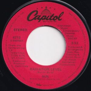 Sun Radiation Level / (Instrumental) Capitol US 4713 204662 SOUL DISCO ソウル ディスコ レコード 7インチ 45