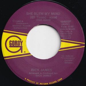 Rick James She Blew My Mind (69 Times) / (Instrumental) Gordy US 1646GF 204694 SOUL FUNK ソウル ファンク レコード 7インチ 45