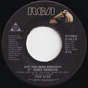 Five Star Are You Man Enough? / Summer Groove RCA US 5149-7-R 204725 SOUL FUNK ソウル ファンク レコード 7インチ 45