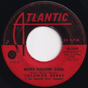 Solomon Burke More Rockin' Soul / The Price Atlantic US 45-2259 204777 R&B R&R レコード 7インチ 45