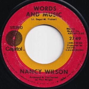 Nancy Wilson Waitin' For Charlie To Come Home / Words And Music Capitol US 2749 204795 SOUL ソウル レコード 7インチ 45