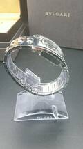 【美品】BVLGARI ブルガリ Assioma アショーマ メンズ 腕時計 クオーツ AA 39 S L4852 稼働品 ケース付き 余りコマ有_画像6