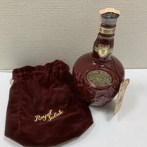 【ART-1432】1円～ 未開栓 ROYAL SALUTE ロイヤルサルート 21年 赤 陶器ボトル ウイスキー 700ml 40% 約1350g 古酒 洋酒 保管品