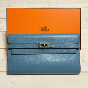 ★美品 鑑定済み★HERMES エルメス 財布 長財布 ケリーウォレット 定番人気♪