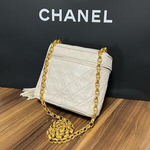 ★正規品 美品★CHANEL シャネル マトラッセ ミニショルダーバッグ ビジュー チェーン フリンジ ココマーク CCマーク