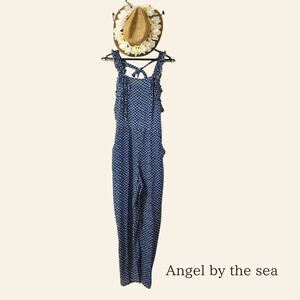 Angels by the Sea フリルジャンプスーツ　オールインワン サロペット