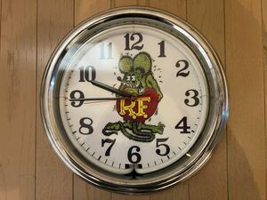  rare!lato fins k wall wall clock RATFINK EDROTH MOONEYES Ed Roth moon I z