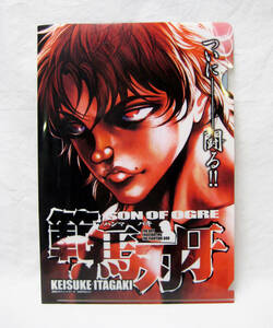 未使用品 範馬刃牙 BAKI オリジナル クリアファイル 板垣恵介 週刊少年チャンピオン 付録 非売品 コレクション レア 入手困難