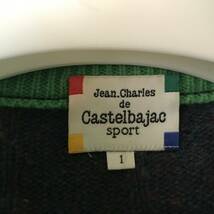 Castelbajac sports カステルバジャック スポーツ メンズ ハイネック ネップウールセーター アップリケ＆刺繍入り 良品 size 1_画像5