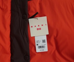 未着用 タグ付き ユニクロ+マルニ UNIQLO+MARNI オーバーサイズダウンコート Mサイズ