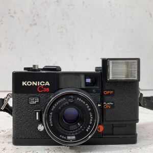 4 動作確認済 Konica (コニカ) C35 EF コンパクトカメラ フィルムカメラ フラッシュOK