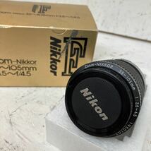 4 ニコン Nikon Ai-S ZOOM NIKKOR 35-105mm F3.5-4.5 箱付き カメラレンズ_画像1