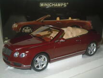 S=1/18☆PMA製 BENTLEY CONTINENTAL GTC・2006(METALLIC RED):ベントレーコンチネンタルGTC・2006(メタリックレッド)絶版希少・未使用品！_画像1