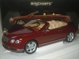 S=1/18☆PMA製 BENTLEY CONTINENTAL GTC・2006(METALLIC RED):ベントレーコンチネンタルGTC・2006(メタリックレッド)絶版希少・未使用品！