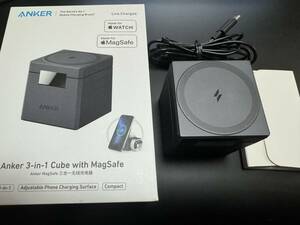 【美品】Anker 3-in-1 Cube with MagSafe　