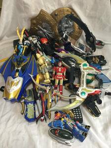 ジャンク【戦隊ヒーロー 仮面ライダー★おもちゃフィギュア】色々大量まとめ ベルト ソフビ ハリケンジャーカクレンジャー マジレンジャー