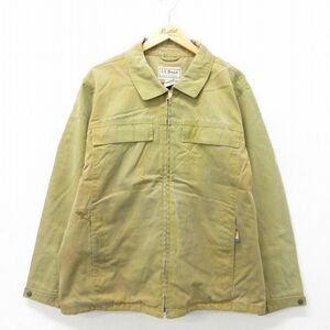 XL/古着 エルエルビーン LLBEAN 長袖 ハンティング ジャケット メンズ 00s ダック地 大きいサイズ コットン 茶 ブラウン 23nov22 中古 アウ