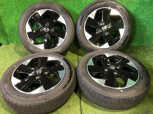 ◆ バリ溝 23年 日産 ルークス B44A 純正 アルミホイール タイヤ 14インチ 4本 4.5J +46 PCD100 4穴 155/65R14 YOKOHAMA B45A B47A J109