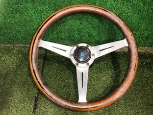 ◆ ダイハツ ミゼットⅡ K100C より取外し【 ナルディ NARDI ステアリング 】外径約365㎜ 内径約16.5㎜ 中古品 K129 2I5-3 ◆