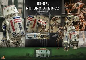 ホットトイズ STAR WARS テレビ・マスターピース ボバ・フェット/The Book of Boba Fett R5-D4&ピット・ドロイド&BD-72 フィギュア 新品 