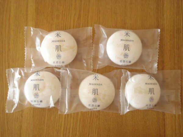 コーセー 米肌 肌潤石鹸 15g×5個セット■米肌 マイハダ 新品 KOSE 日本製 洗顔ソープ 石けん 弱酸性